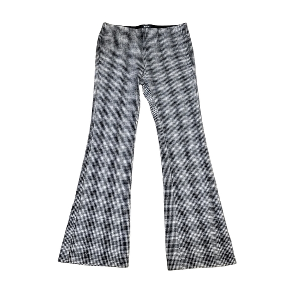 Anthropologie Maeve Gingham Plaid Flared Pull-on Pants Y2K - Picture 3 of 7